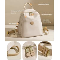 2025 New Hot Women's Backpacks Designer High Quality Soft Nylon Simple Fashion Bag(Black)_img_1