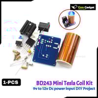 BD243 Mini Tesla Coil Kit – DIY Magic Props & Electronics Experiment Kit_img_1