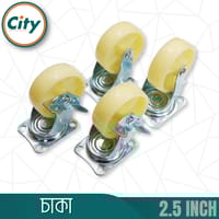 ৪ পিস সেট ২.৫ ইঞ্চি চাকা সর্বজনীন সুইভেল কাস্টার হুইল ট্রলি ফার্নিচারের জন্য রোটেটিং চাকা_img_2