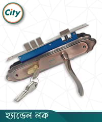 উচ্চ সুরক্ষা স্ট্যান্ডার্ড সাইজের হ্যান্ডেল লক প্রধান দরজার জন্য অ্যান্টিক রঙের দরজার লক Door Lock_img_1