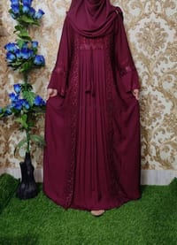 Embroidery Borka with Hijab_img_1