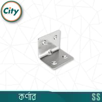 ৫ পিস স্টেইনলেস স্টিলের কর্নার ব্রেস অ্যাঙ্গেল ব্র্যাকেট সিলভার টোন_img_1