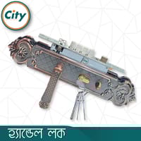 উচ্চ সুরক্ষা বড় আকারের হ্যান্ডেল লক অতিরিক্ত নব সহ প্রধান দরজার জন্য অ্যান্টিক রঙের দরজার লক Door Lock_img_2