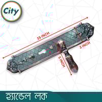 উচ্চ সুরক্ষার বড় আকারের হ্যান্ডেল লক অতিরিক্ত নব সহ প্রধান দরজার জন্য অ্যান্টিক রঙের দরজার লক Door Lock_img_3