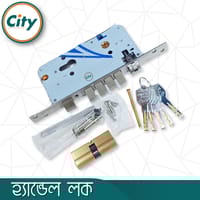 উচ্চ সুরক্ষার বড় আকারের হ্যান্ডেল লক অতিরিক্ত নব সহ প্রধান দরজার জন্য অ্যান্টিক রঙের দরজার লক Door Lock_img_5