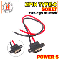 Type-C 2-Pin Waterproof Female USB-C Socket Port with Screw Hole_img_0