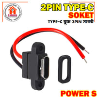 Type-C 2-Pin Waterproof Female USB-C Socket Port with Screw Hole_img_2