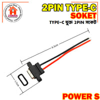 Type-C 2-Pin Waterproof Female USB-C Socket Port with Screw Hole_img_5