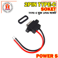 Type-C 2-Pin Waterproof Female USB-C Socket Port with Screw Hole_img_3