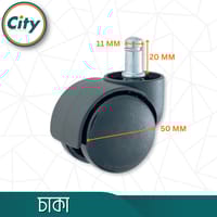 ৫ পিস সেট চেয়ার চাকা হোম অফিস কম্পিউটার চেয়ারের জন্য পুশ সিস্টেমের হুইল_img_4