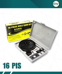 ১৬ পিস হোল স সেট ১৯ থেকে ১২৭ মিমি পর্যন্ত মাল্টি ফাংশনাল ড্রিল বিট সেট_img_0