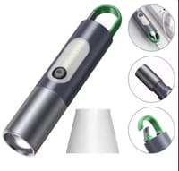 Rechargeable LED Flashlight with Lamp Cover | USB Charging Torch | Portable Emergency Light Torch with Lamp Cover | Digital Thunder X Portable & Compact Light_img_0
