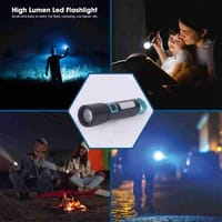 PLSUPREME PL-027 Rechargeable LED Torch Light | 1200mAh | COB Side Lamp | Metal Body | Type-C Charging_img_2