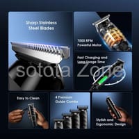 Oraimo SmartTrimmer Home – Cordless Powerful Electric Trimmer for Men_img_5