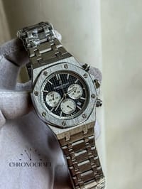 Audemars Piguet Royal Oak Chronograph Reverse Panda Dial-Silver Stainless Steel AA_img_0