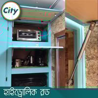 ১ পিস হাইড্রোলিক রড ক্যাবিনেট ডোর লিফট বায়ু সাপোর্ট গ্যাস স্প্রিং স্ট্রুটস লিফট ক্যাপাসিটি ১০০এন/১০কেজি মডেল-২_img_4