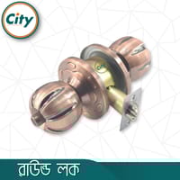 প্রিমিয়াম মানের রাউন্ড লক উচ্চ সুরক্ষা রাউন্ড লক কাঠের দরজার লক অ্যান্টিক রঙের ডোর লক_img_2