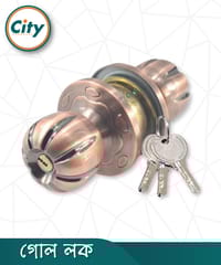 প্রিমিয়াম মানের রাউন্ড লক উচ্চ সুরক্ষা রাউন্ড লক কাঠের দরজার লক অ্যান্টিক রঙের ডোর লক_img_0