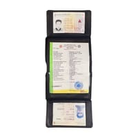 KROYSHALA Moto Biker 100% genuine leather wallet black & chocolate_img_1