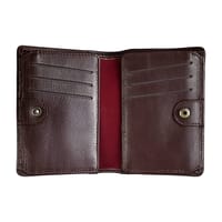 KROYSHALA Moto Biker 100% genuine leather wallet black & chocolate_img_4