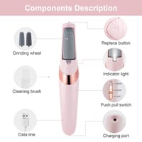 ACWOO Rechargeable Electric Callus Remover – 2-Speed Foot File with LED Light & Dual Roller Heads for Cracked Heels & Dead Skin_img_4