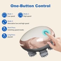 Premium Quality Electric Scalp Massager Upgrade Electric Vibrating Mini Body Waterproof Wireless Portable_img_2