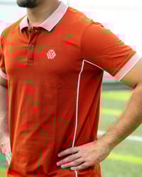 Premium Quality Piping Cut & Sew Design Pique Polo - Burnt orng_img_1