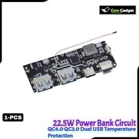 QC4.0 QC3.0 LED Dual USB Mobile Power Bank Module | 5V 4.5A 22.5W Micro/Type-C USB Charging with Temperature & Circuit Protection_img_0