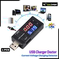USB Dual Display Charger Doctor Current Voltage Charging Detector Battery Voltmeter Ammeter Multimeter_img_0