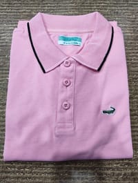 Crocodile Solid Pink Color Polo T-Shirt_img_1