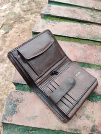 Chocolate Premium 100% Genuine Cow Leather Wallet_img_2