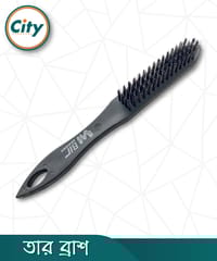 কার্বন স্টিলের তারের ব্রাশ কার্ভড প্লাস্টিকের হ্যান্ডেল সহ তার ব্রাশ_img_1