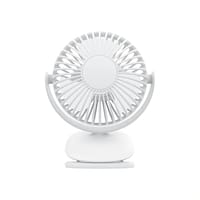 NEW!! mini Clip Fan 360 Degree Rotation Rechargeable Fan (WiWu FS03)- White Color_img_0