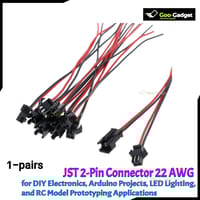 JST 2-Pin Connector Kit with 22 AWG Wires_img_0