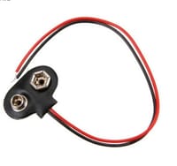 9V Battery Snap Connector | T-Style Hard Plastic Clip with 2-Pin Wire Leads for DIY Projects_img_0