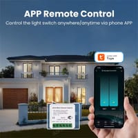 2 Gang Mini Smart WiFi Switch Relay (5A/1100W) | Control with App & Voice | Smart Life, Alexa, Google Home_img_1