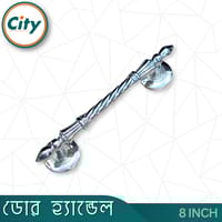 ৮ ইঞ্চি দরজার হ্যান্ডেল নিকেল পালিশ করা দরজার হাতল কাঠের দরজার হ্যান্ডেল_img_1