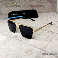 122_Square Golden Metal Design Sunglass_img_0