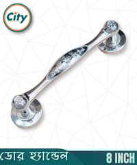 ৮ ইঞ্চি দরজার হ্যান্ডেল নিকেল পালিশ করা দরজার হাতল কাঠের দরজার হ্যান্ডেল_img_0