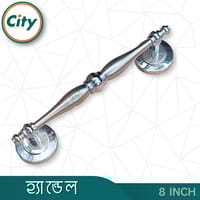 ৮ ইঞ্চি দরজার হ্যান্ডেল নিকেল পালিশ করা দরজার হাতল কাঠের দরজার হ্যান্ডেল_img_1