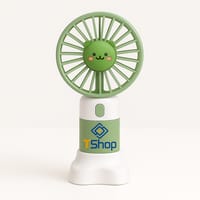 Mini Rechargeable Handheld Fan – Purple Flower Design_img_3