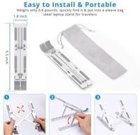 Laptop Stand Aluminum Alloy Adjustable Multi-angle Laptop Stand_img_3