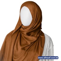 চকলেট কালার মুনা সিল্ক ওড়না হিজাব -CHOCOLATE COLOR MUNA SILK ORNA HIJAB_img_0