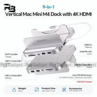 PULWTOP BS212D 9-in-1 Mac mini M4 Dock with SSD Enclosure, HDMI 4K & USB-C 10Gbps (SSD NOT Included)_img_1
