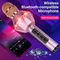 Glittering Star K7 Wireless Karaoke Condenser Microphone Noise Cancellation_img_1