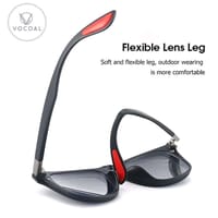 Vocoal 5 in 1 Sunglasses Set Magnetic Snap-On Glasses Unisex Lenses Retro Frame_img_1