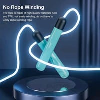 Outtobe Jump Ropes Luminous Skipping Rope LED Light Up Rope Adjustable Rope_img_5