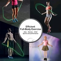 Outtobe Jump Ropes Luminous Skipping Rope LED Light Up Rope Adjustable Rope_img_7