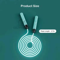 Outtobe Jump Ropes Luminous Skipping Rope LED Light Up Rope Adjustable Rope_img_2
