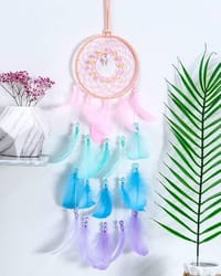 Dream Catcher Feather Fairy LED Light Wall Hanging Bedroom Décor Ornament Gift_img_6